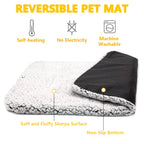 Self-Heating Pet Pad Blanket for Dogs and Cats | Washable Thermal Warm Cushion Bed Mat