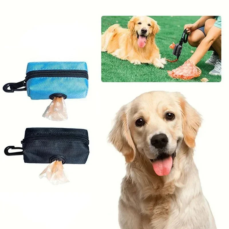 Portable Dog Poop Bag Dispenser – Waterproof Oxford Fabric Waste Bag Holder
