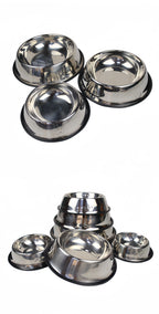 Stainless Steel Pet Bowl – Durable & Easy to Clean (6 Sizes)