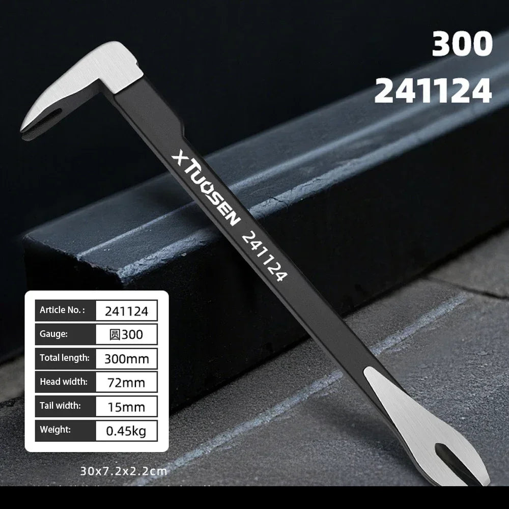 Heavy Duty Nail Puller Tool – Carbon Steel Crowbar Nail Remover for Woodworking, Construction & Home Repair