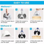 Dog Pooper Scooper with Long Handle – Easy Clean Pet Waste Picker Tool