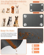 VIKAMA Diatomite Pet Food Mat – Non-Slip Water Absorbent Dog & Cat Feeding Mat