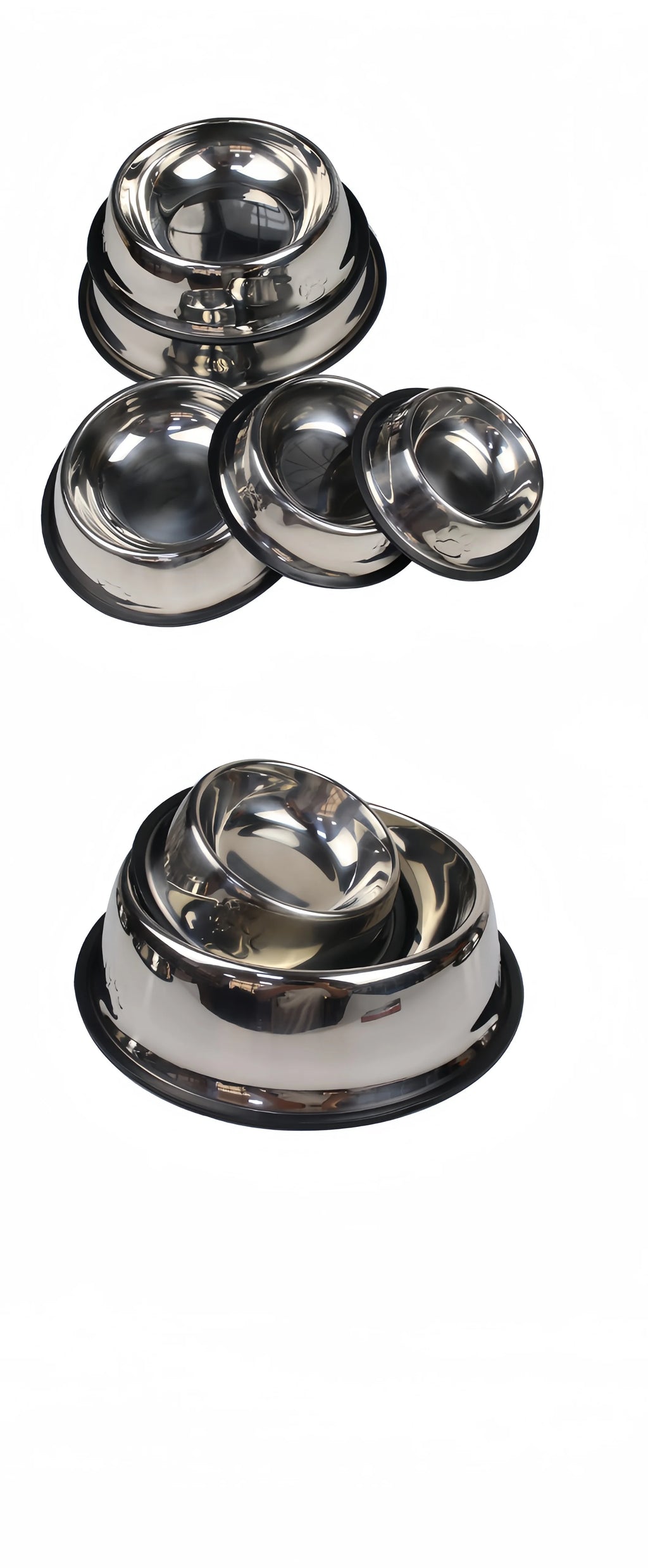 Stainless Steel Pet Bowl – Durable & Easy to Clean (6 Sizes)