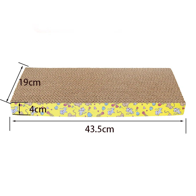 Corrugated Cat Scratching Board – Double-Sided Cardboard Cat Scratcher Pad with Catnip for Claw Sharpening & Furniture Protection