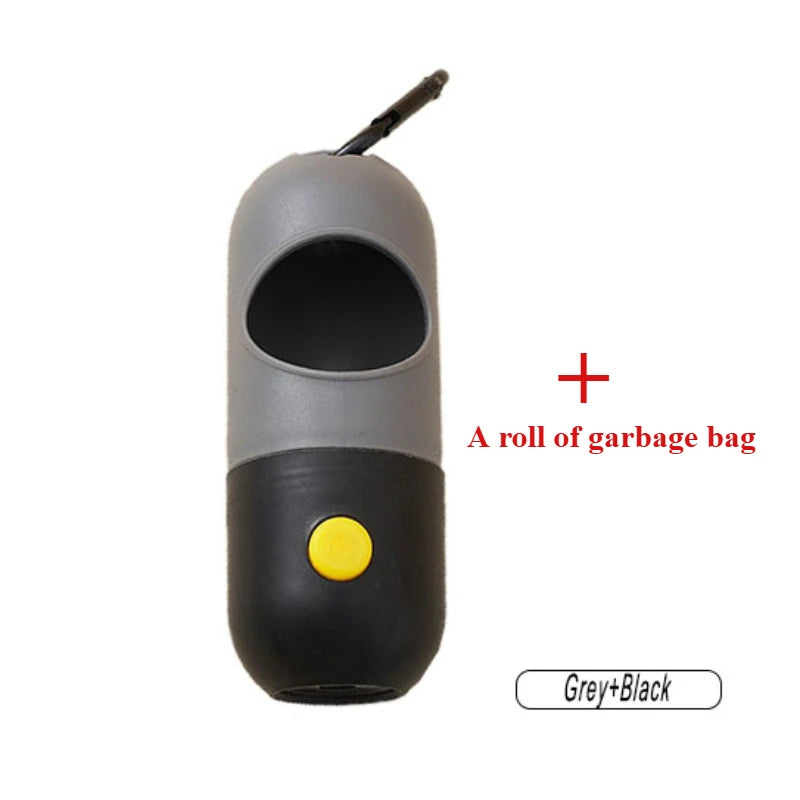 LED Dog Poop Bag Dispenser with Light – Portable Pet Waste Bag Holder