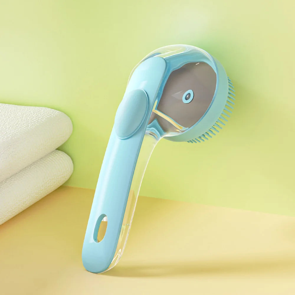 Pet Bath Brush for Dogs & Cats | Massage Grooming Shampoo Scrubber Tool
