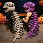 Realistic Dinosaur Skeleton Costume Set – Plush Headgear & Dress-Up Accessory