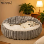 Warm Calming Hooded Cat Cave Bed for Cats & Puppies – Non-Slip Indoor Sleeping Cushion for Kittens & Small Dogs