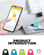 GPS Tracker Mini Smart Anti-Lost Bluetooth Finder for Pets Kids Bags Keys Wallet | Wireless Locator and Selfie Remote
