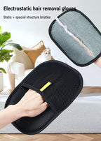 Reusable Pet Hair Removal Gloves – Double-Sided Static Grooming & Fur Cleaner for Dogs & Cats