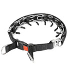 Dog Training Prong Collar with Quick Release Buckle and Nylon Cover | Adjustable Stainless Steel Pinch Collar for Small Medium Large Dogs