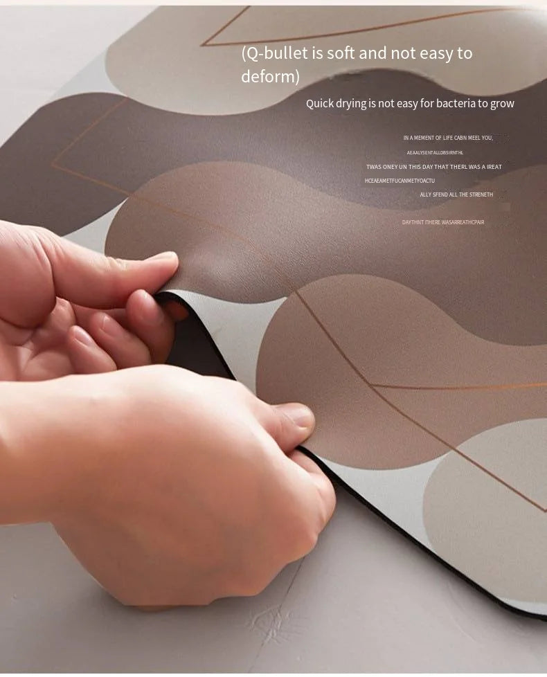 VIKAMA Diatomite Pet Food Mat – Non-Slip Water Absorbent Dog & Cat Feeding Mat