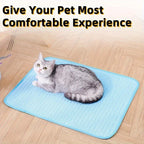 2025 Upgraded Ice-Cool Summer Pet Cooling Mat and Bed Sweat-Absorbent Fabric Available in 4 Sizes for Small Medium and Large Pet
