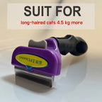 Dog & Cat Deshedding Grooming Brush | Undercoat Hair Remover Comb for Long & Short Hair