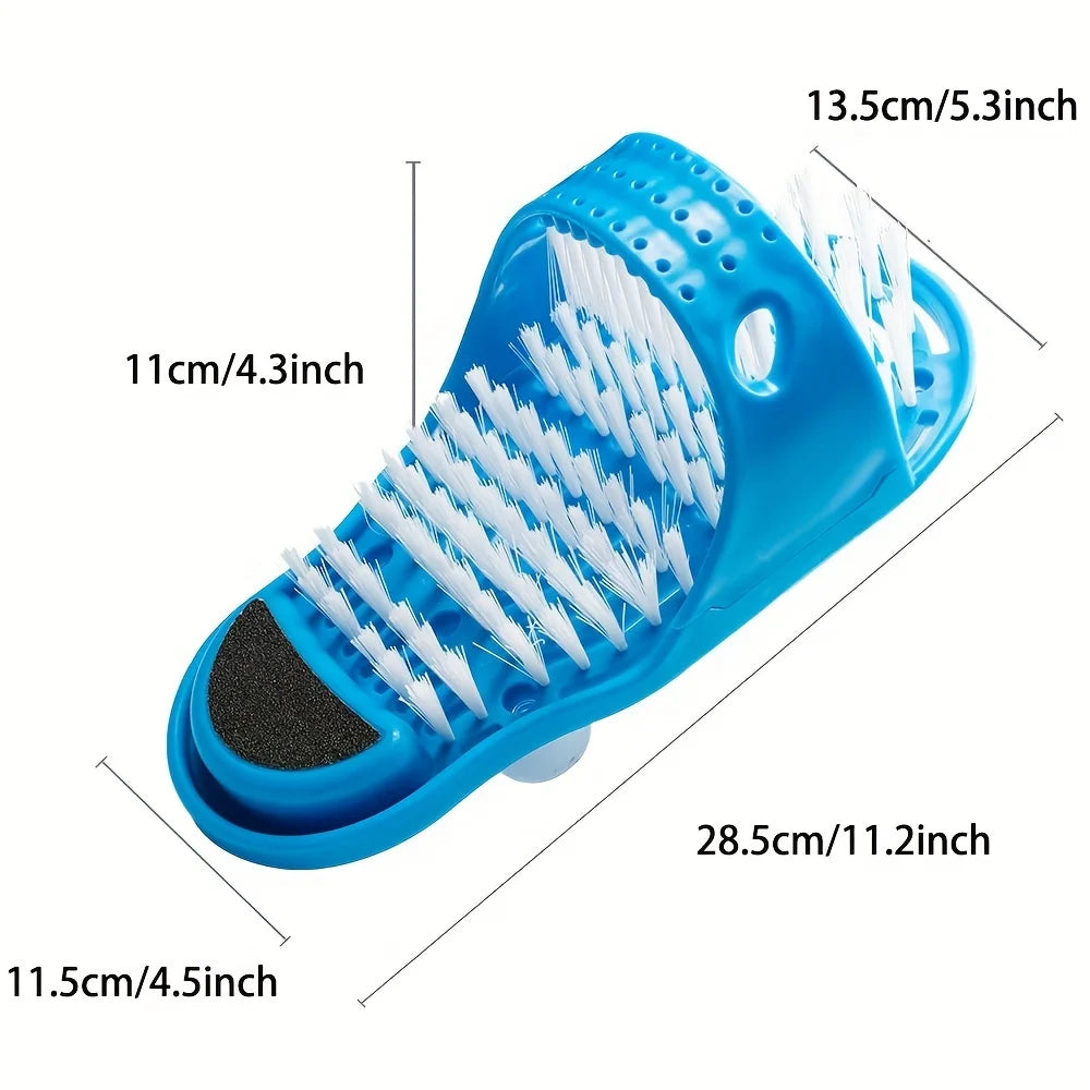 High Reliability Shower Foot Cleaner Foot Washing Brush Foot Scrub Massage Dead Skin Remover With Suction Cup for Bathing Hotels