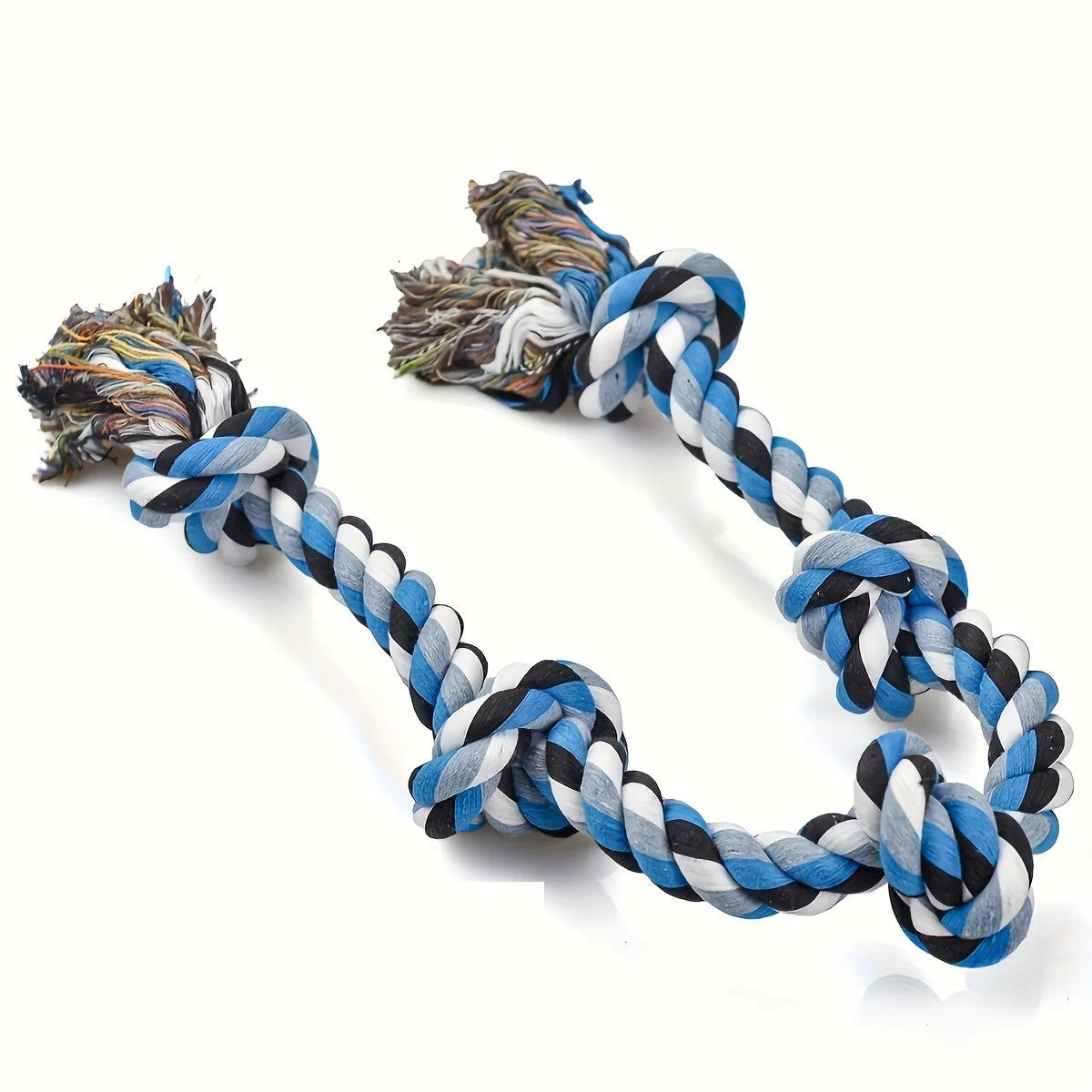 Heavy Duty Dog Rope Toy for Aggressive Chewers – Extra Long Cotton Chew & Teeth Cleaning Tug Toy