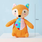 Pet Plush Puzzle Toy – Cute Animal Squeaky Chew & Teeth Cleaning Toy for Dogs & Cats