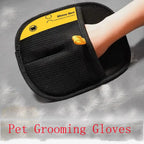 Pet Grooming Gloves – Easy Hair Remover for Dogs & Cats
