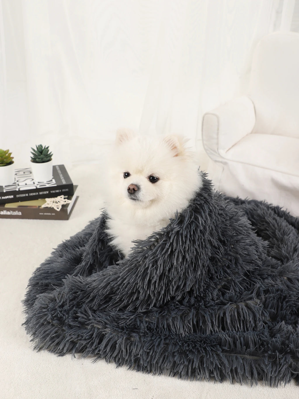 Plush Dog Blanket and Warm Pet Bed for Small Medium Large Dogs and Cats | Washable Puppy Sleeping Mat