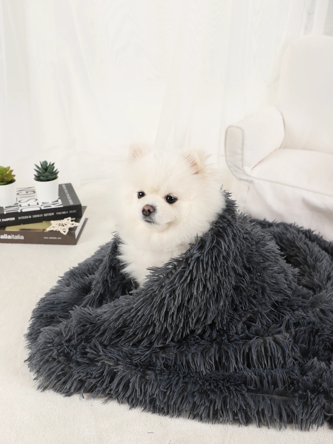 Plush Dog Blanket and Warm Pet Bed for Small Medium Large Dogs and Cats | Washable Puppy Sleeping Mat