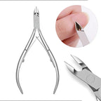 Nailpop Stainless Steel Cuticle Pusher Tool – Professional Nail Cleaner for Manicure & Pedicure, Nail Care & Dead Skin Remover Kit (NT-001-C)