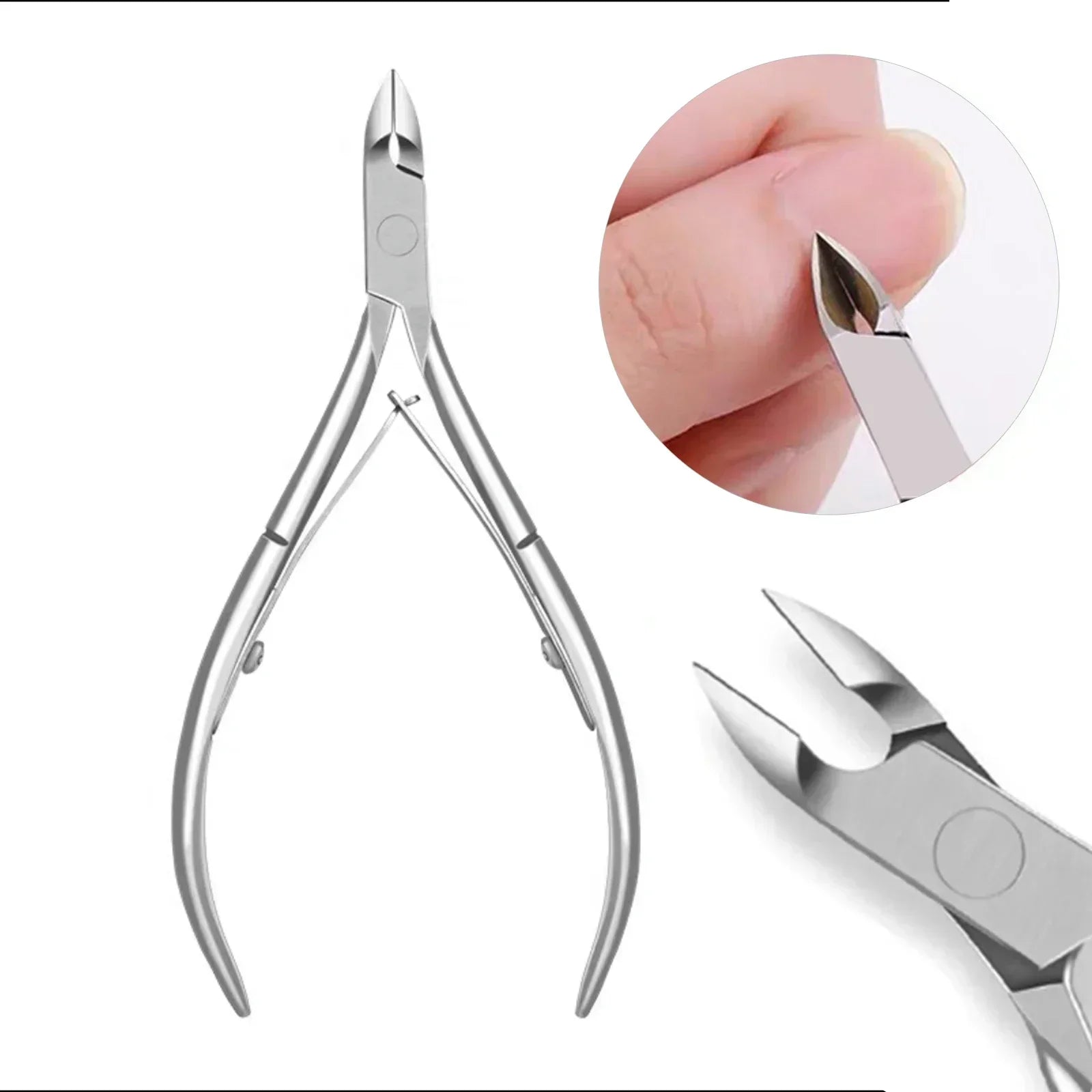 Nailpop Stainless Steel Cuticle Pusher Tool – Professional Nail Cleaner for Manicure & Pedicure, Nail Care & Dead Skin Remover Kit (NT-001-C)