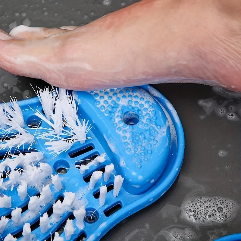 High Reliability Shower Foot Cleaner Foot Washing Brush Foot Scrub Massage Dead Skin Remover With Suction Cup for Bathing Hotels