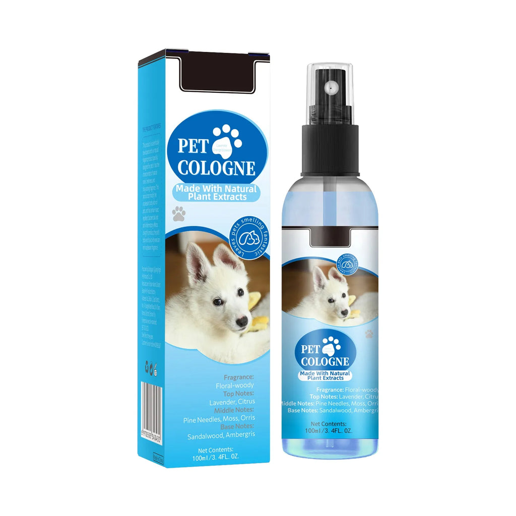 Pet Odor Eliminator Spray for Dogs and Cats – Long Lasting Deodorizing Perfume & Coat Freshener 100ml
