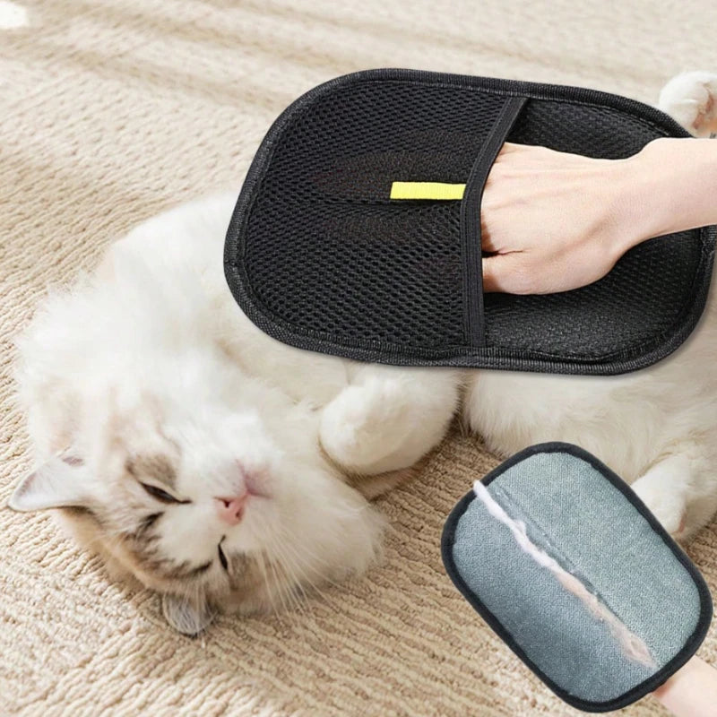 Portable Pet Hair Remover Glove – Reusable & Washable Fur Cleaning Tool for Cats & Dogs