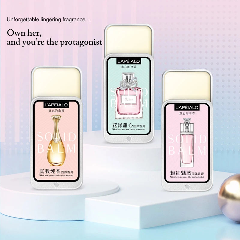 Women’s Solid Perfume Balm | Long Lasting Fruity Fragrance Portable Body Perfume Balm