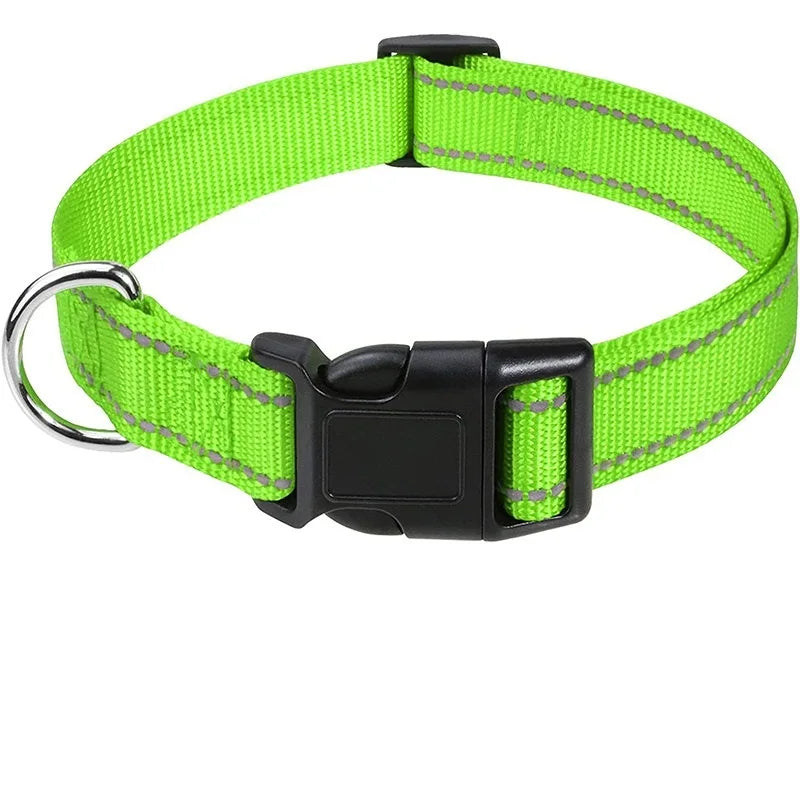 Decorative Choker Dog Collar for Small Puppies – Adjustable Nylon Pet Neck Collar