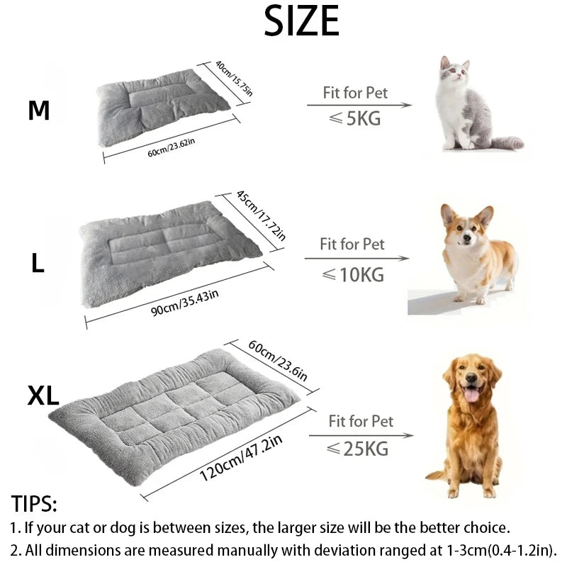 Thickened Winter Warm Pet Bed Nest for Dogs and Cats | Cozy All-Season Sleeping Cushion Mat