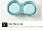 Double Stainless Steel Pet Bowls with Non-Slip Base (Food & Water)