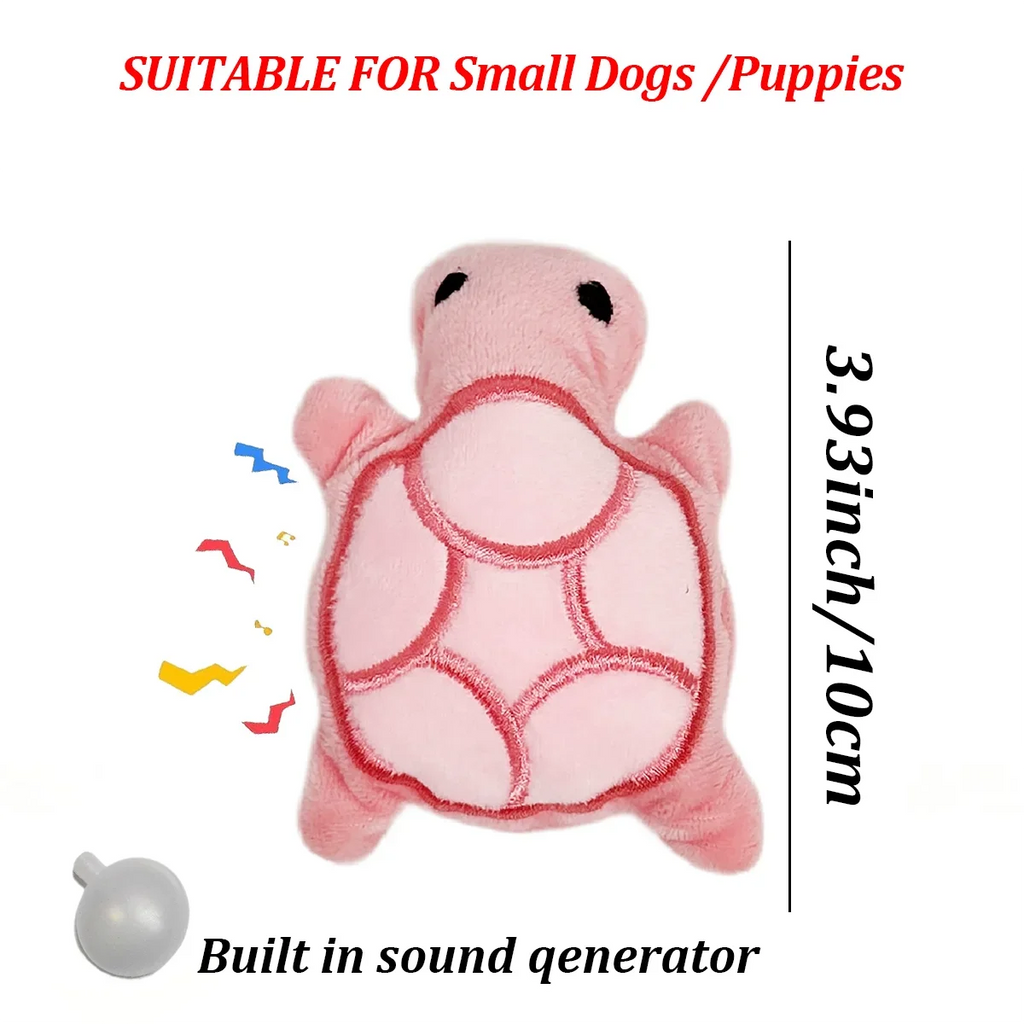 Mini Turtle Plush Dog Toy – Soft Chew Toy for Puppies, Teething & Interactive Play