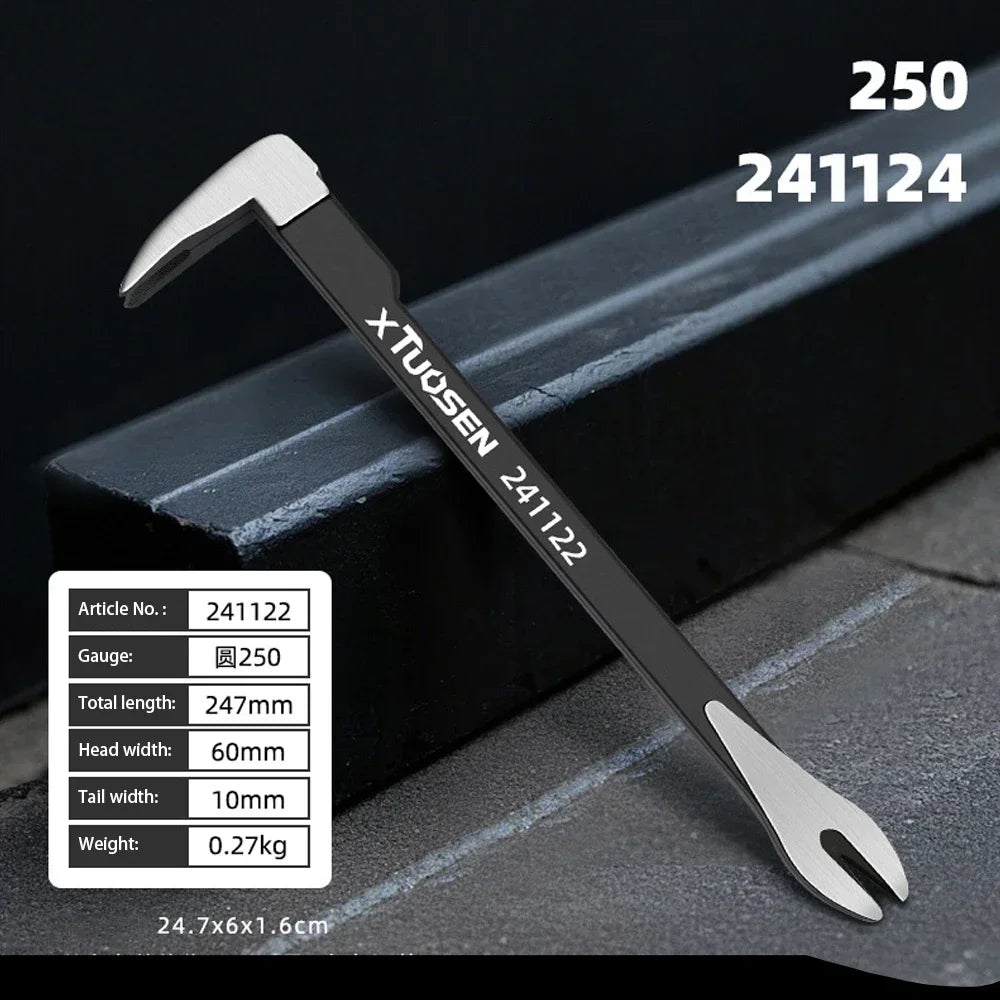 Heavy Duty Nail Puller Tool – Carbon Steel Crowbar Nail Remover for Woodworking, Construction & Home Repair
