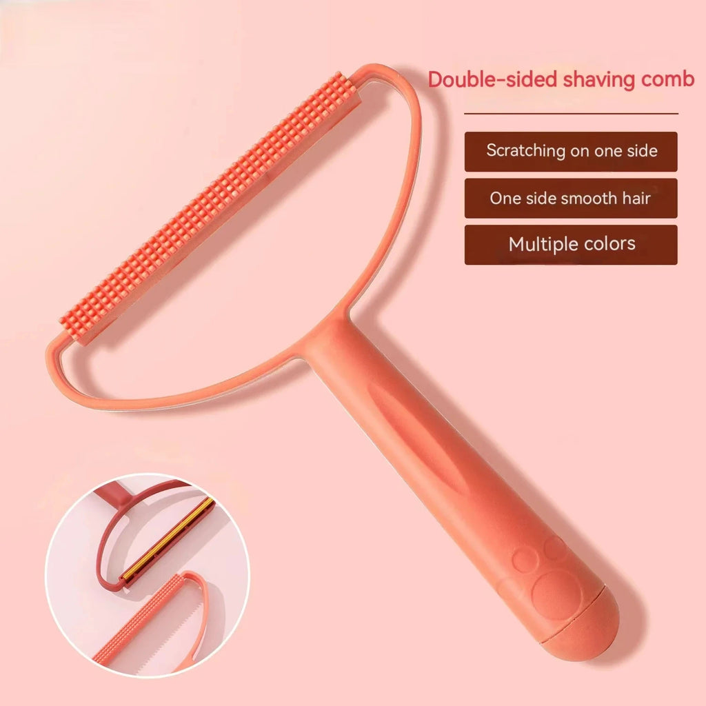 Portable Double-Sided Lint Roller Remover – Pet Hair & Fabric Shaver for Clothes, Sofa & Carpet