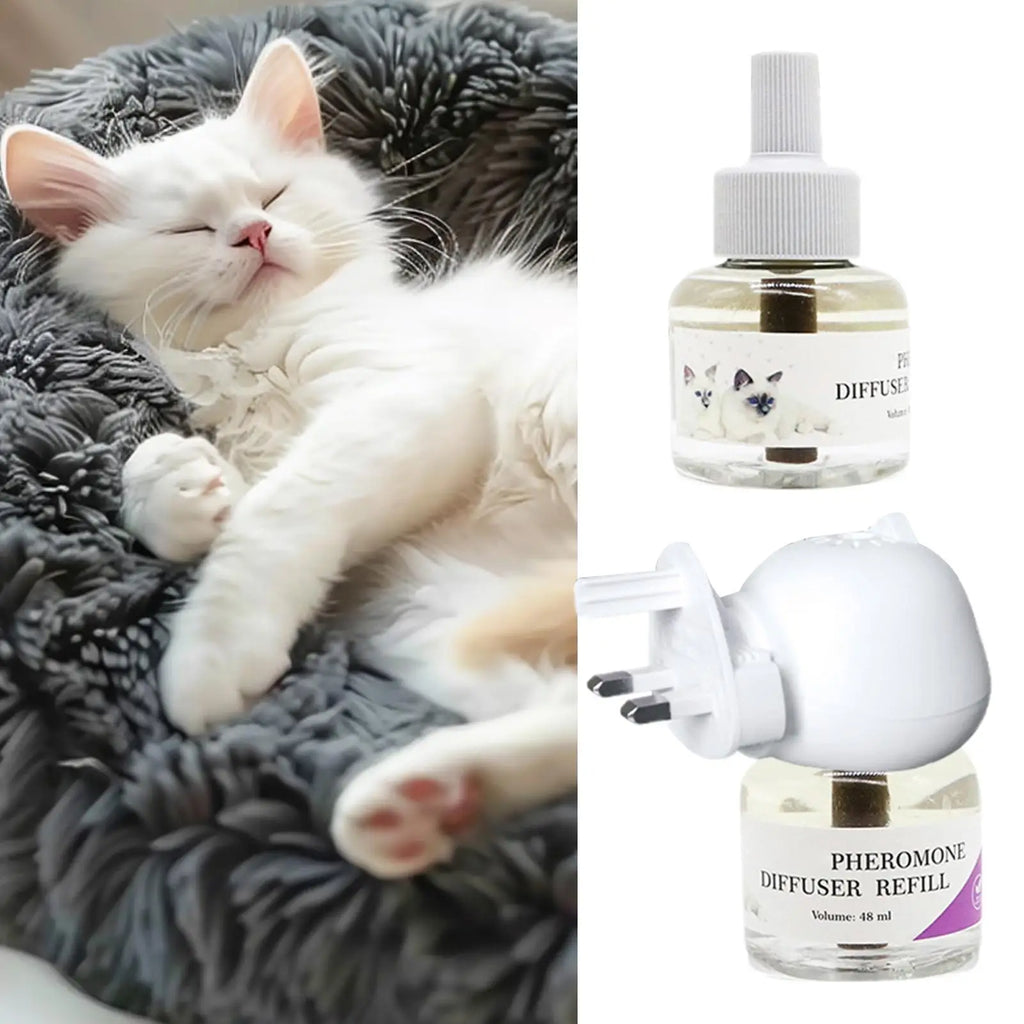 Long-Lasting Cat Pheromone Diffuser for Stress Relief | Calming Plug-In Comfort Aid for Kittens and Cats