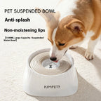 Floating Slow Feeder Dog Water Bowl – Anti-Spill & Anti-Wet Chin Design