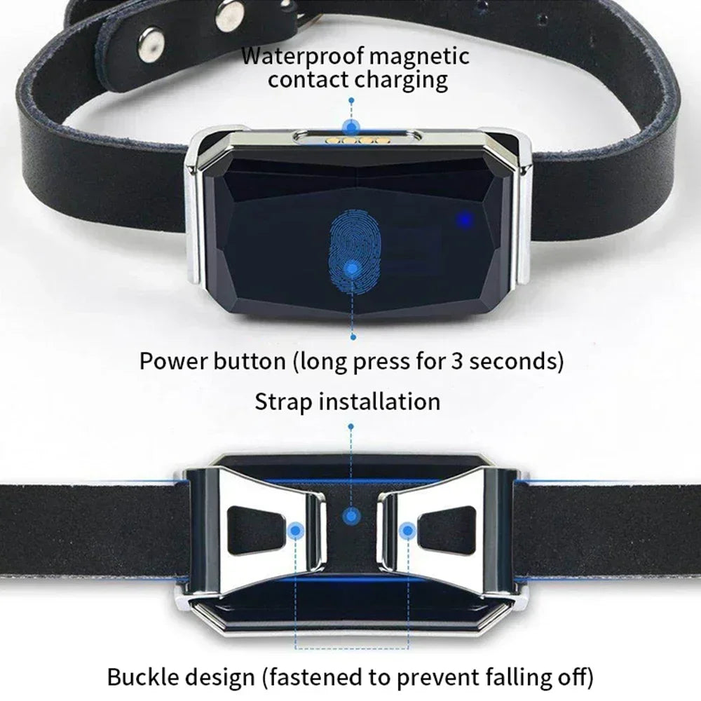 Smart GPS Pet Tracker Collar for Dogs and Cats – Waterproof Real-Time Location Device