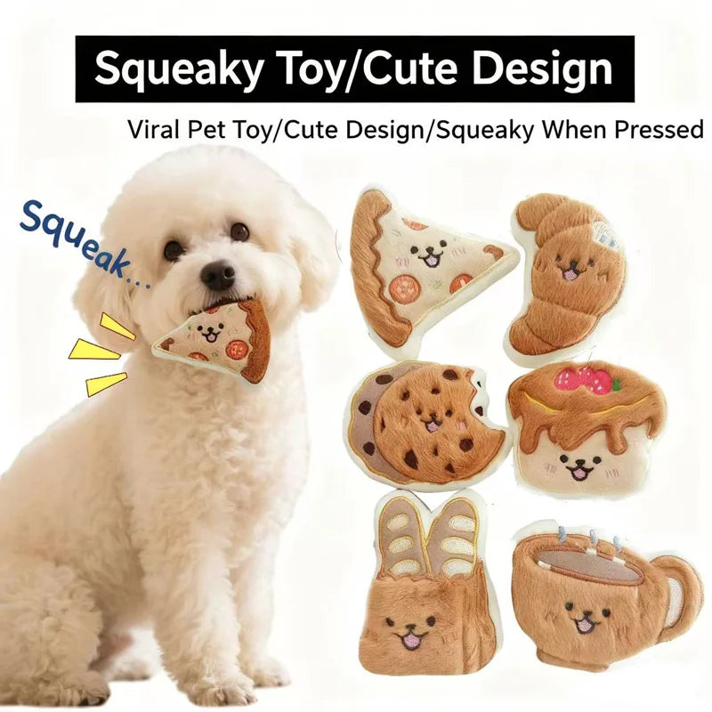 Plush Squeaky Dog Toy for Small Dogs & Puppies – Soft Chew-Resistant Boredom Relief Toy