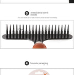 Pet Undercoat Rake Deshedding Tool | Wooden Handle Dog & Cat Grooming Brush