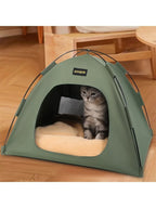 Tent Shape Cat Beds Removable Convenient Storage Pet Bed Portable Outdoor Travel Sunshade Cat and Dog Tent Pet Essentials