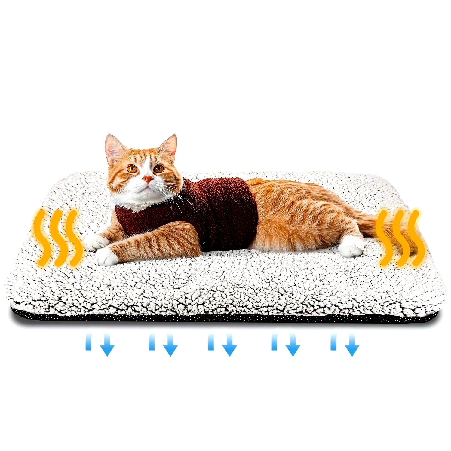 Self-Heating Pet Pad Blanket for Dogs and Cats | Washable Thermal Warm Cushion Bed Mat