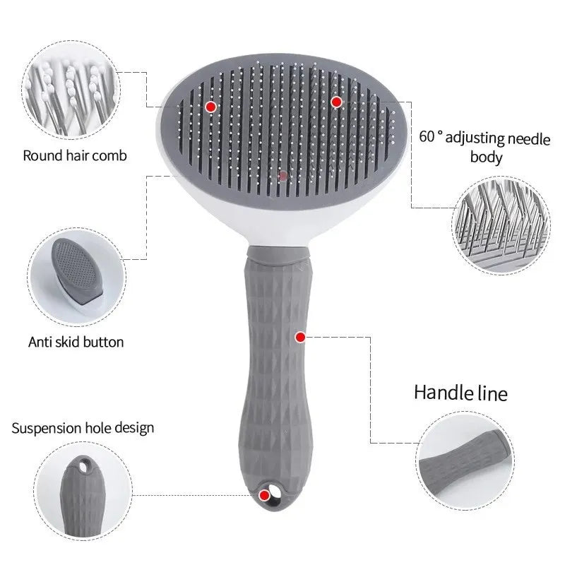 Pet Hair Remover Slicker Brush for Dogs & Cats – Grooming & Deshedding Tool