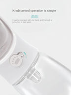 Portable Dog Water Bottle with Food Storage – Travel Feeder Bowl for Dogs & Cats