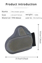 Pet Grooming Glove for Dog and Cat Hair Removal Deshedding Bath Massage Brush