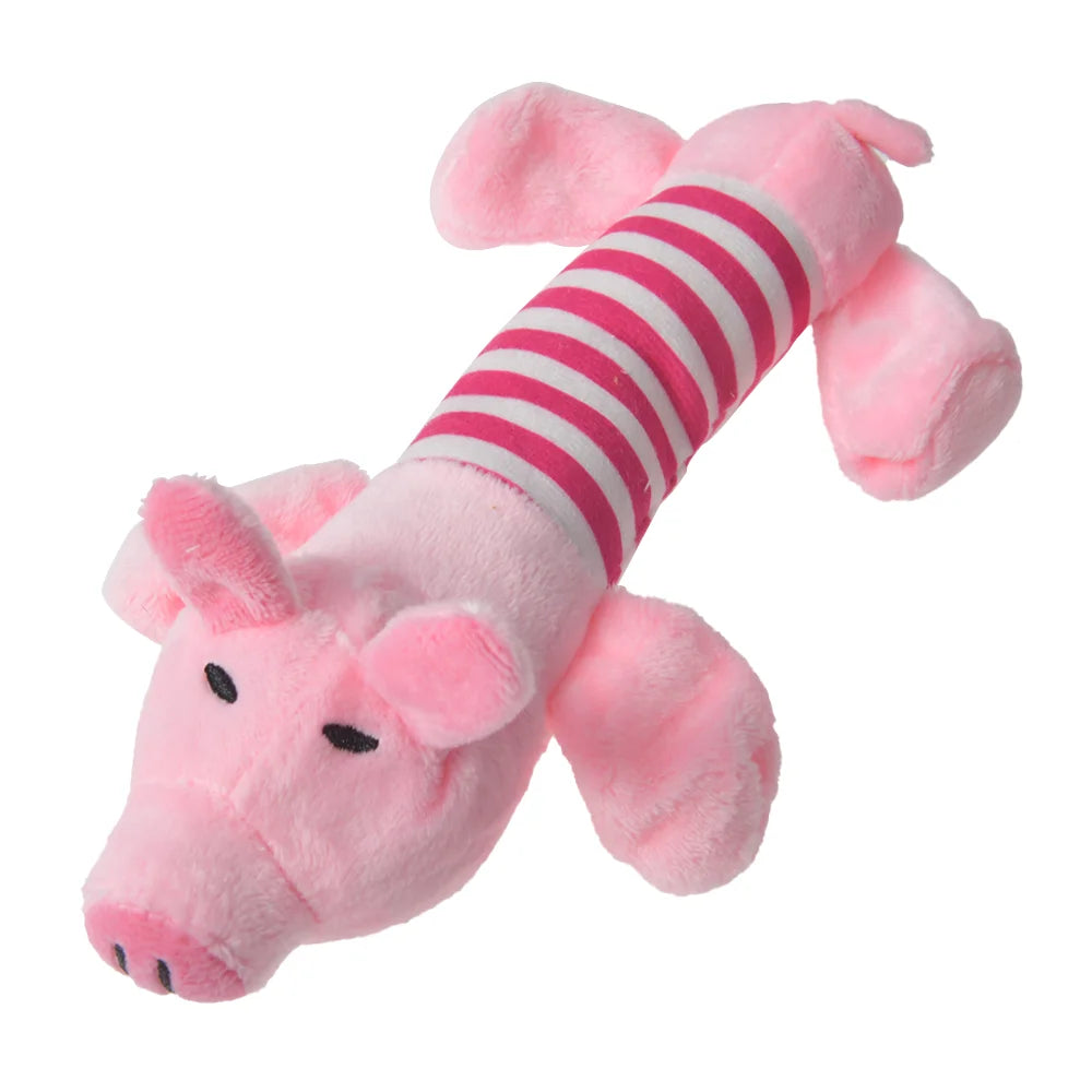 Plush Dinosaur Dog Toy with Squeaker – Interactive Chew Toy for Small Dogs & Cats
