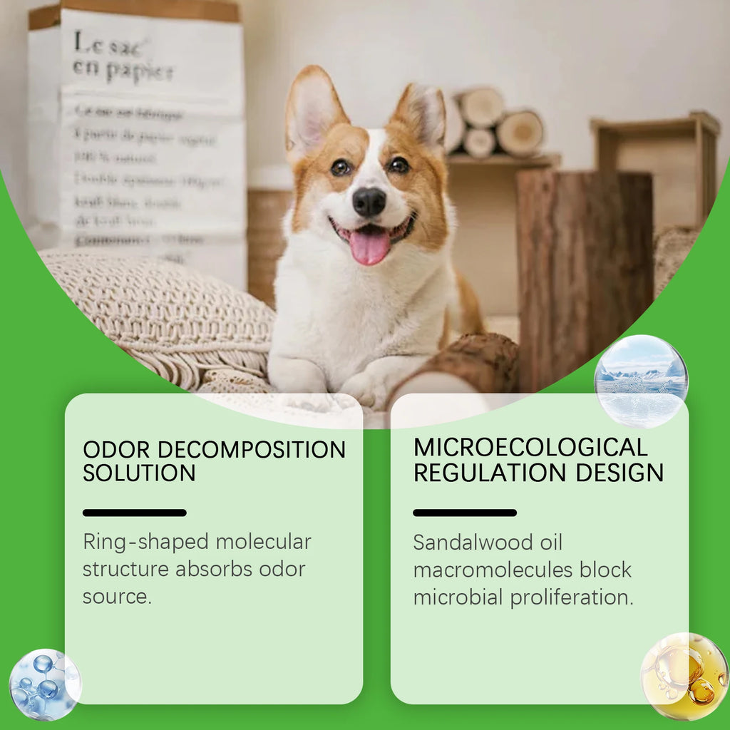 Pet Odor Eliminator Spray for Dogs and Cats – Unscented Urine Odor Neutralizer for Carpet, Furniture & Home (237ml)