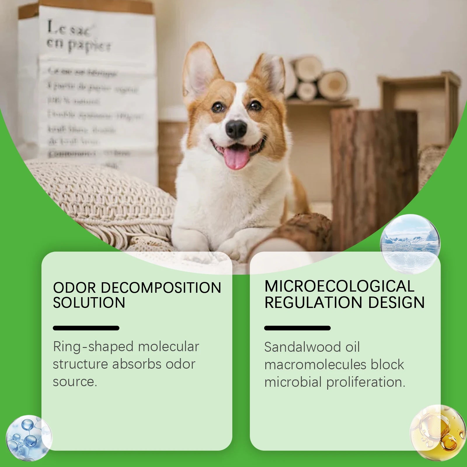 Pet Odor Eliminator Spray for Dogs and Cats – Unscented Urine Odor Neutralizer for Carpet, Furniture & Home (237ml)