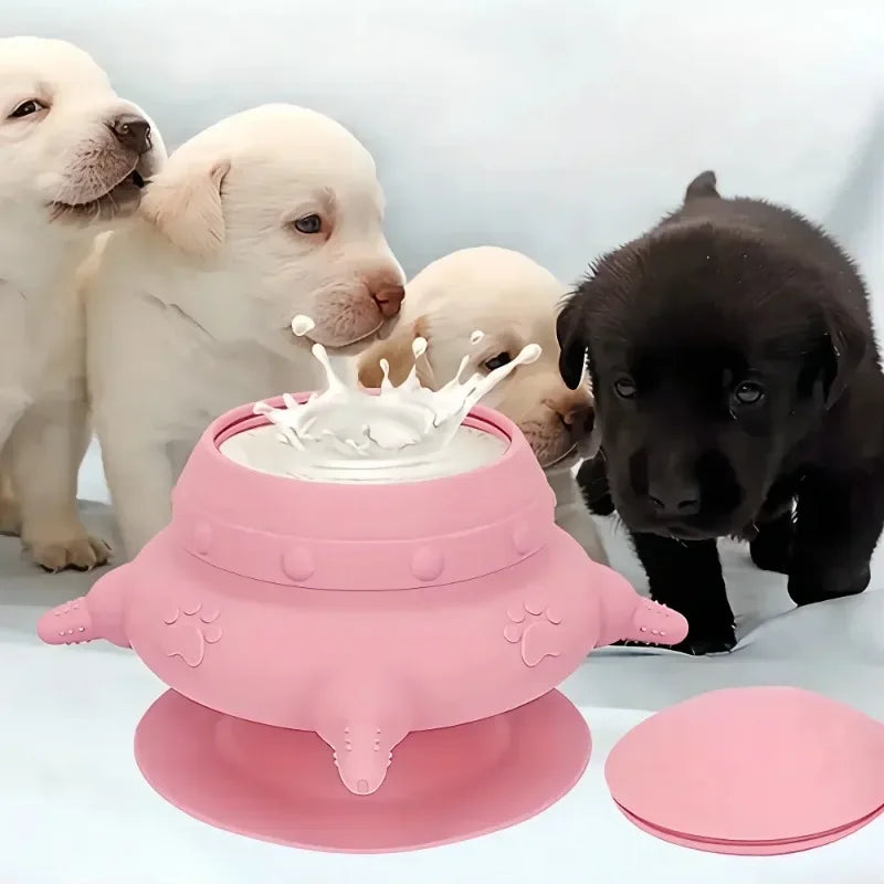 Pet Silicone Breast Feeder, Multifunctional Pet Pacifier Feeder, Puppy Feeding Bottles Food Storage Container for Kitten Dog Cat